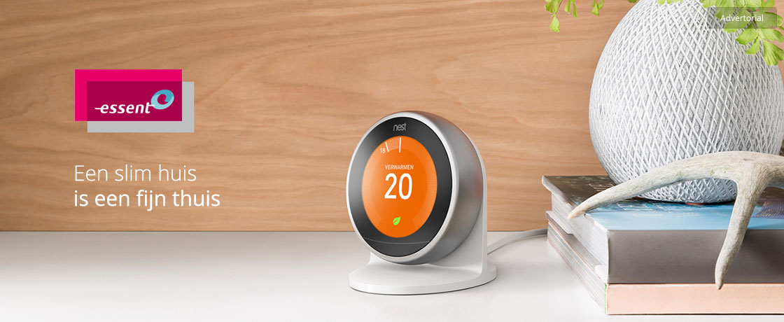 Oproepen metgezel moord Nest Learning Thermostat™ bij een Essent energiecontract.